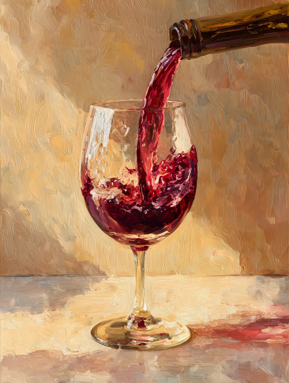 Cristik14 Red wine being poured into a glass liquid frozen mid 82b756cf 2e32 4623 b1a2 d6e790fd9fbc pour Les principaux