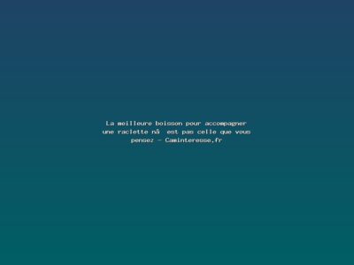 Featured: La meilleure boisson pour accompagner une raclette n&rsquo;est pas celle que vous pensez - Caminteresse.fr