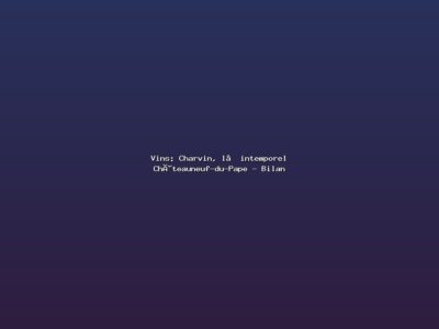 Featured: Vins: Charvin, l&rsquo;intemporel Ch&acirc;teauneuf-du-Pape - Bilan