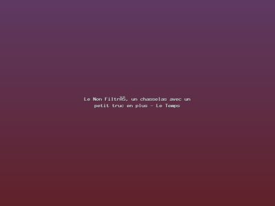 Featured: Le Non Filtr&eacute;, un chasselas avec un petit truc en plus - Le Temps