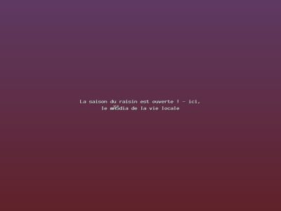 Featured: La saison du raisin est ouverte ! - ici, le m&eacute;dia de la vie locale