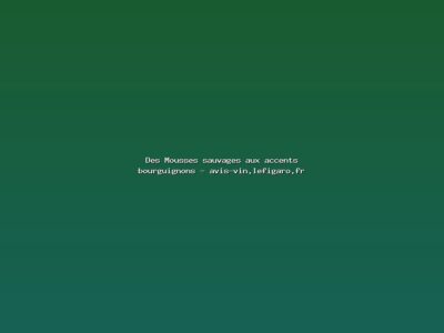 Featured: Des Mousses sauvages aux accents bourguignons - avis-vin.lefigaro.fr
