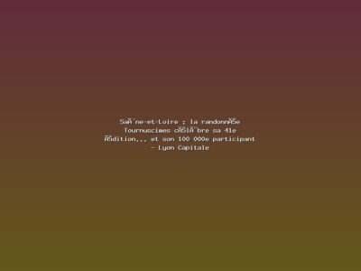 Featured: Sa&ocirc;ne-et-Loire : la randonn&eacute;e Tournuscimes c&eacute;l&egrave;bre sa 41e &eacute;dition... et son 100 000e participant - Lyon Capitale