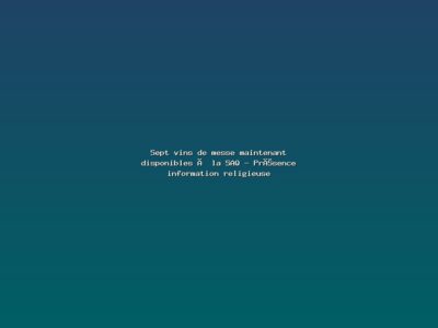Featured: Sept vins de messe maintenant disponibles &agrave; la SAQ - Pr&eacute;sence information religieuse